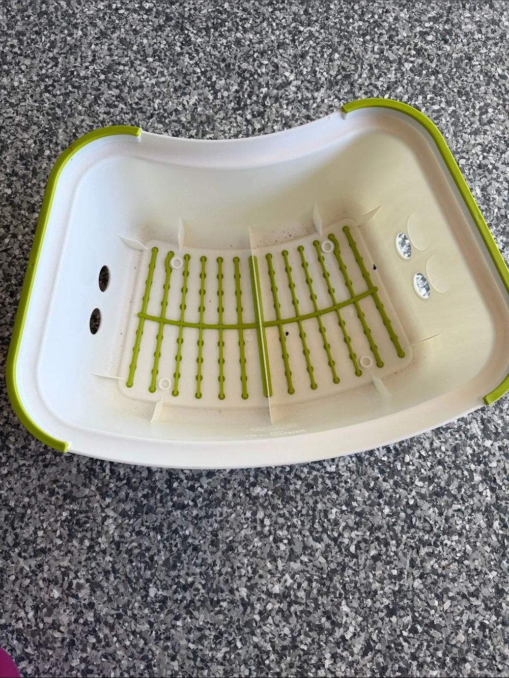 IKEA White and Lime Green Bath Step Stool